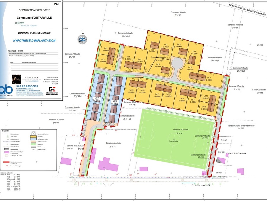 vente terrain loiret outarville