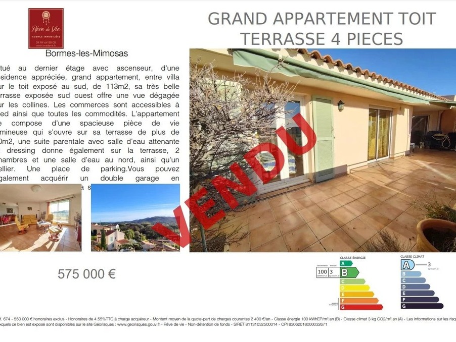 vente appartement var bormes-les-mimosas