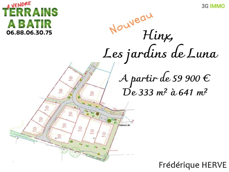 vente terrain landes hinx