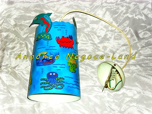Lampe de plafond pour enfant animaux aquatiques (Neuve)