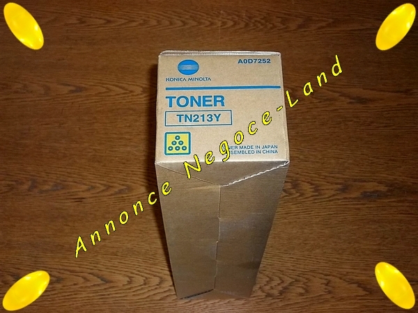 Toner Laser Konica Minolta TN213Y Yellow Jaune (Original Neuf)