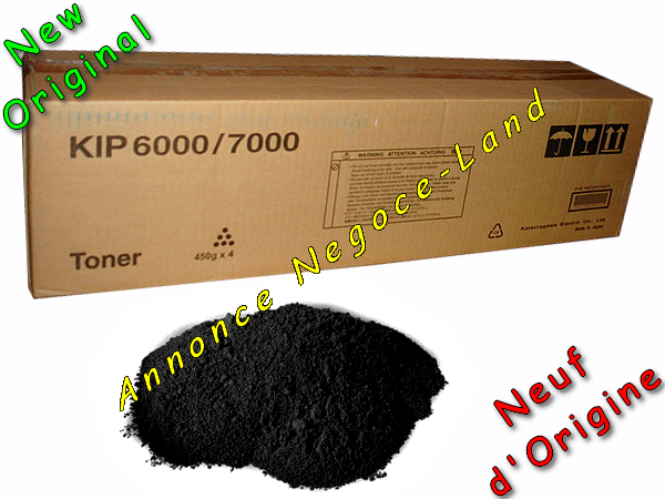 Photo Toner Laser KIP 6000 / 7000 - Noir - [Neuf Original - 4 x 450 gr] - 9600970011 image 1/1
