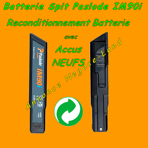 Reconditionnement de Batterie de cloueur Spit Paslode IM90i & PPN50i