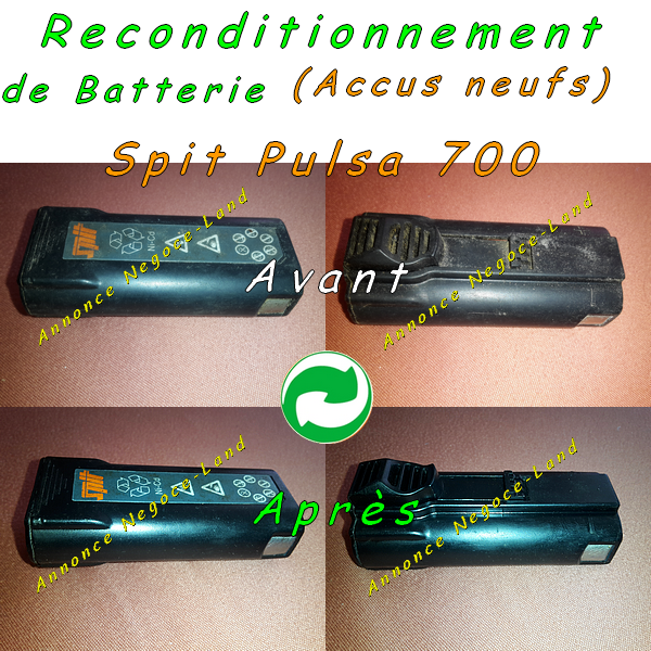 Photo On reconditionne votre batterie pour cloueur Spit 700 Pulsa P/E image 1/1