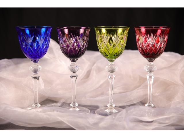 Photo 12 verres à vin en cristal de Cabinet image 1/5