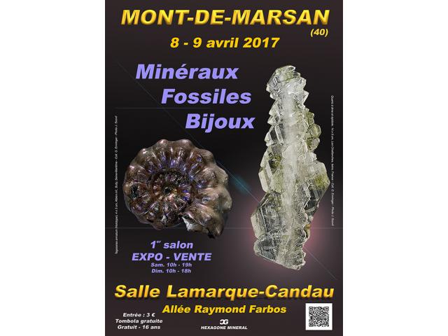 1er SALON MINERAUX FOSSILES BIJOUX de MONT-DE-MARSAN - LANDES - NOUVELLE AQUITAINE - FRANCE