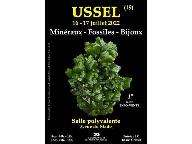 1er SALON MINERAUX FOSSILES BIJOUX de USSEL (Corrèze)