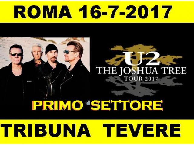 2 billets concert U2 Rome  Italie    Le 16 juillet, 2017