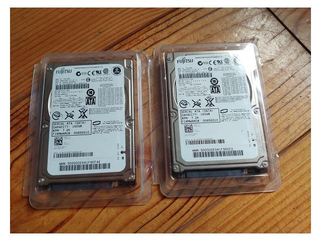 2 disques durs de 160gb chacun