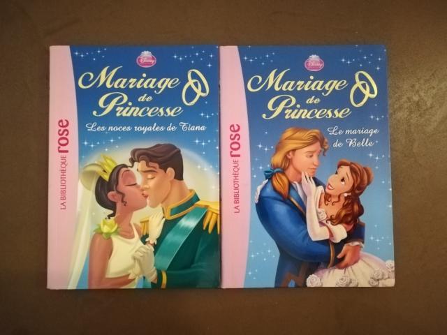 2 Livres « Mariage de Princesses » Disney