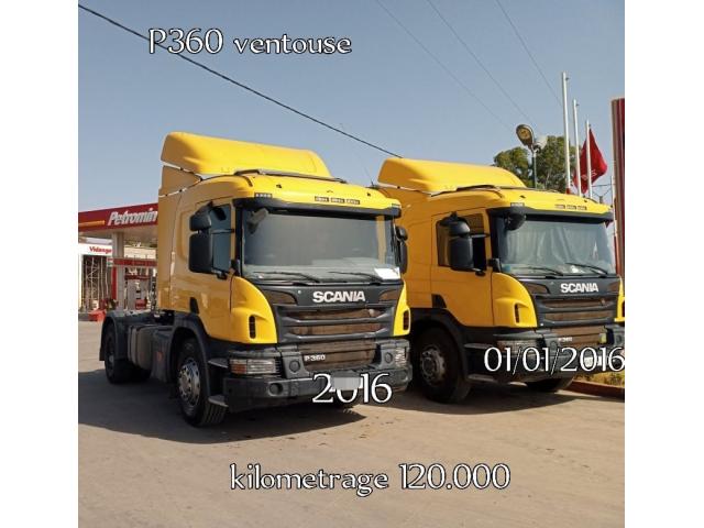 2 Scania camions P360 ventouse Modéle 2016