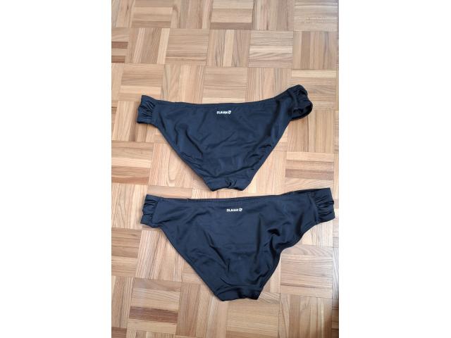 2 slips de maillot de bain noir Olaian