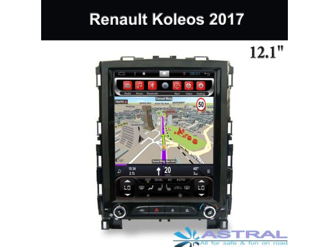 2DIN Autoradio système de navigation Ecran Tesla OEM Fabricant Renault Koleos 2017