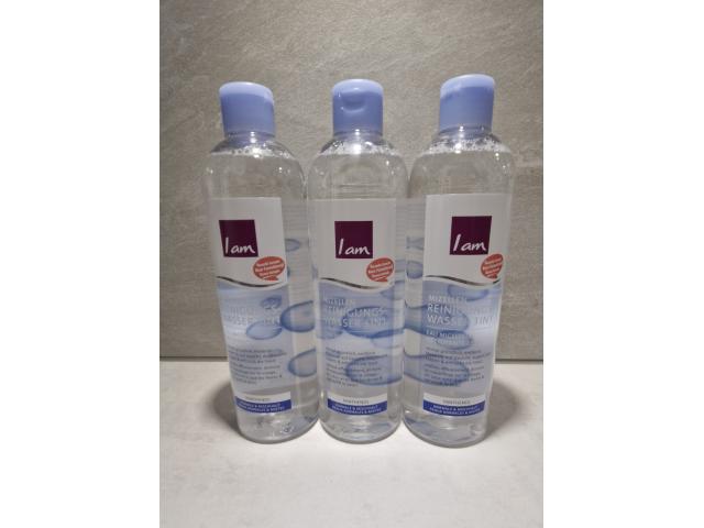 3 bouteilles d'eau micellaire IAM