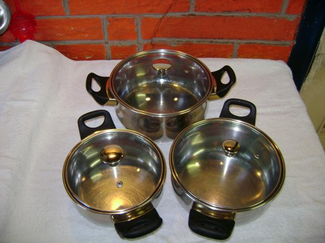 3 casseroles