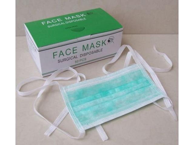 Photo 3 Ply Surgical Mask For Sale image 1/3