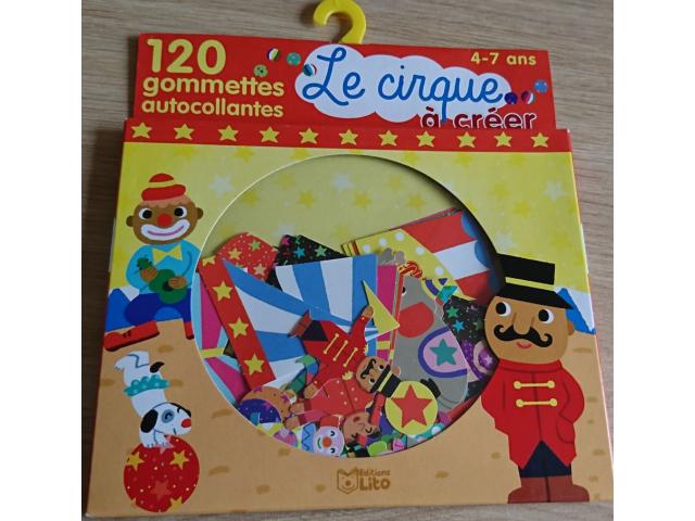 7€ GOMMETTES LE CIRQUE A CREER