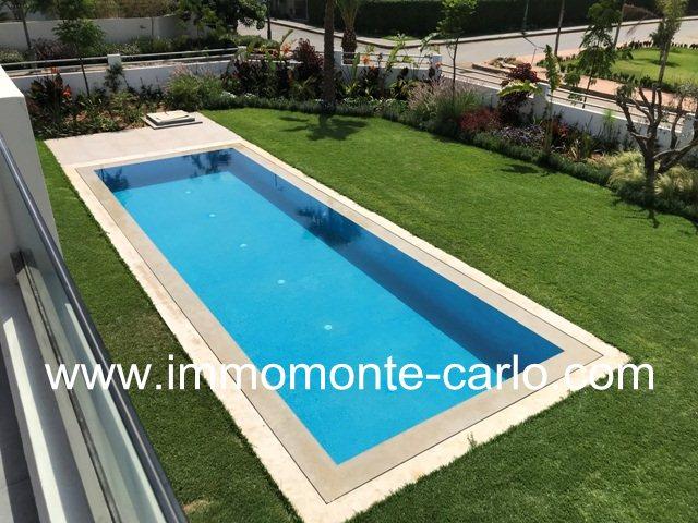 À vendre à Rabat villa neuve haut standing au quartier Souissi