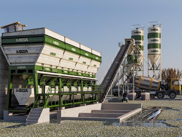 A vendre centrale à béton de 30 m³ (malaxeur planétaire)