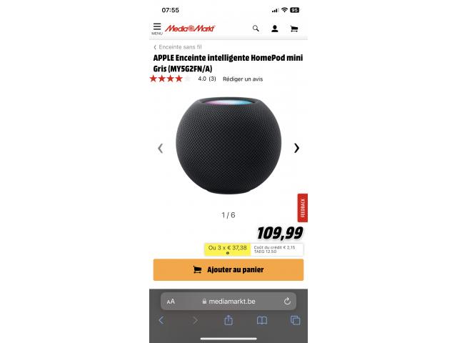 A vendre HomePod mini 4 disponible