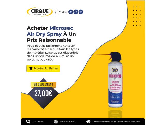 Acheter Microsec Air Dry Spray À Un Prix Raisonnable