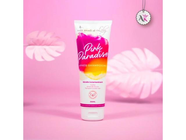 AfroKing le secrets de loly Pink Paradise - Après-Shampoing La beauté des cheveux afro à votre porté