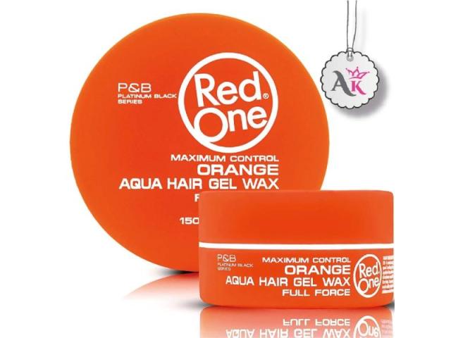 AfroKing Red One Orange Aqua Hair Gel Wax