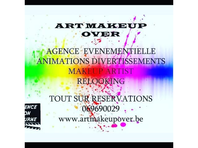 AGENCE Événementielle , Animations divertissements  Makeup  artist & relooking