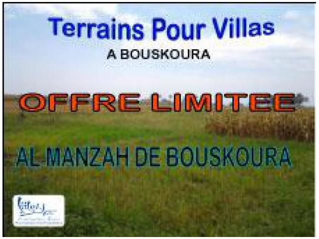 AL MANZAH DE BOUSKOURA Terrain de 215 m2