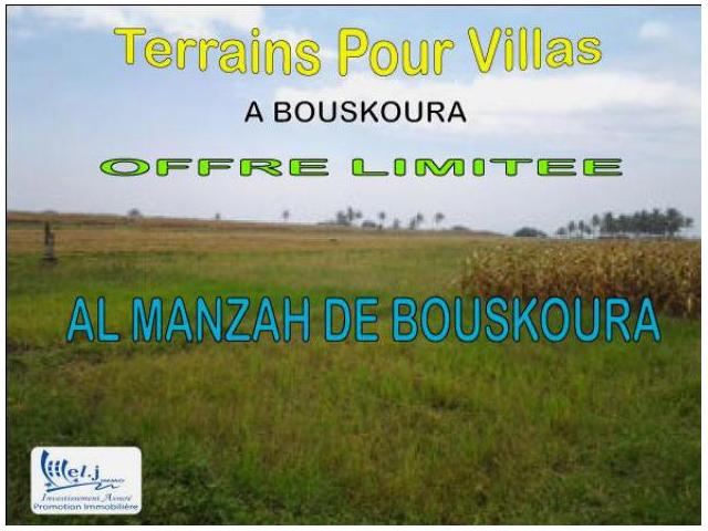 Al manzah de bouskoura Terrain de 425 m2
