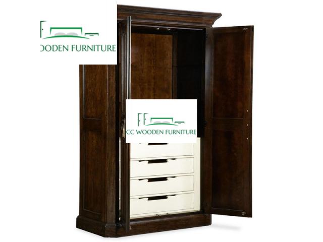 American pastoral style solid wood wardrobe amboyer armoire