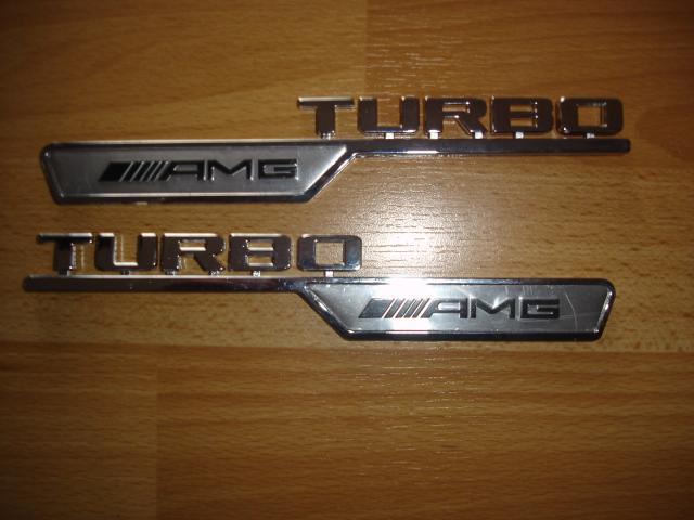 Photo AMG TURBO pour les deux cotés de la Mercedes image 1/1