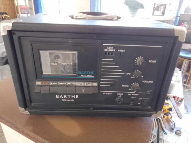 ANCIEN LECTEUR ENREGISTREUR CASSETTE BARTHE edumini