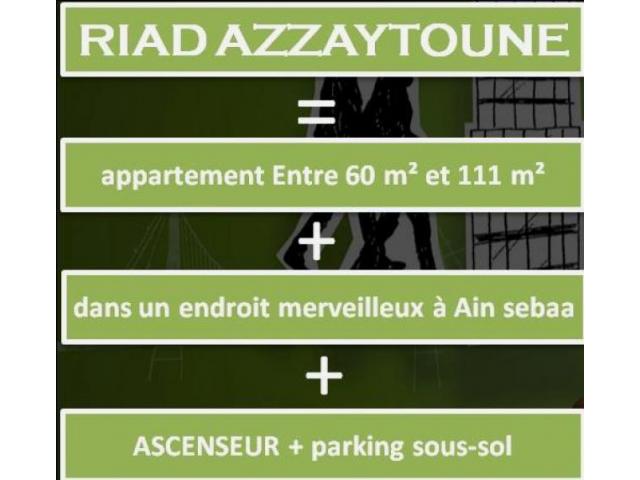 Appart 2ch et cuisine équipée riad azzaytoune