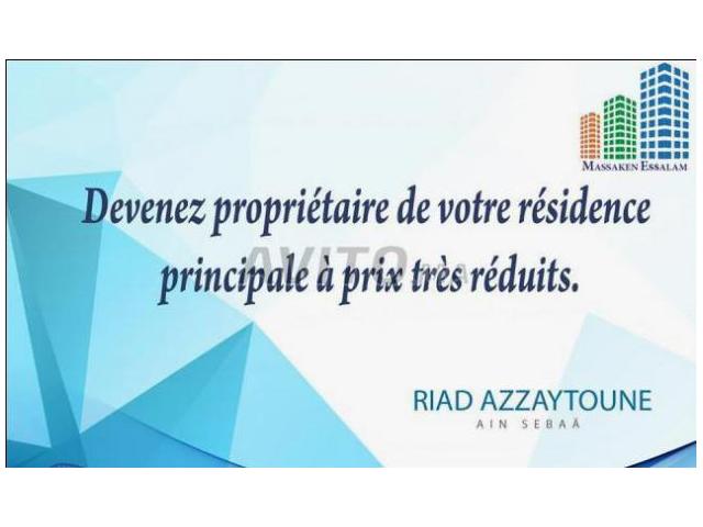 Appartement 79 m2 à Aïn Sebaâ + ascenseur