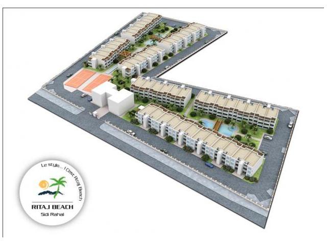 Appartement avec 3 facades à Sidi Rahhal