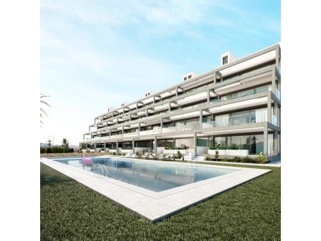 appartement contemporain avec garage et piscine, 500m plage