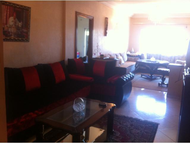 Appartement meublé 110m Wiam Oulfa 5500 Dh