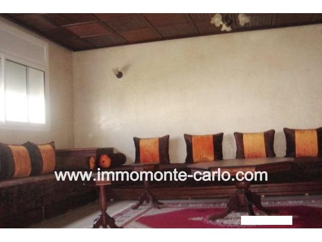 Appartement meublé avec terrasse à louer à Bassatine Al Manzeh Rabat
