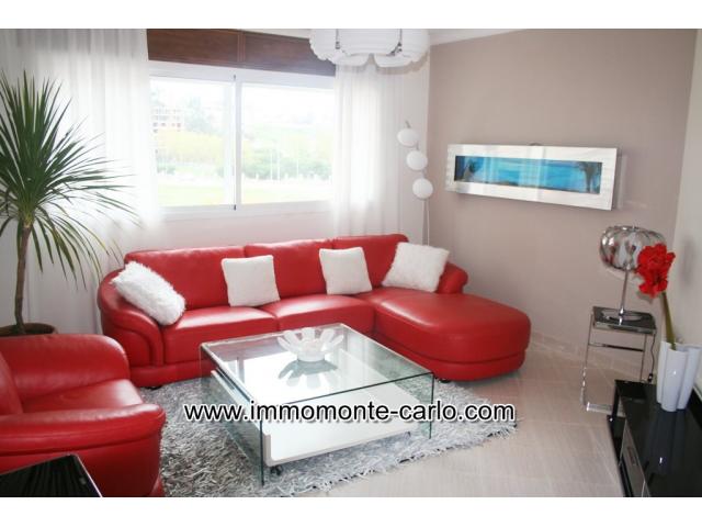 Appartement meublé avec terrasse à louer à Hay Riad Rabat