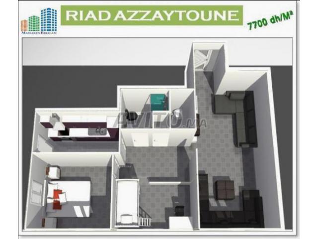 Appartement moyen standing  de 77 m²