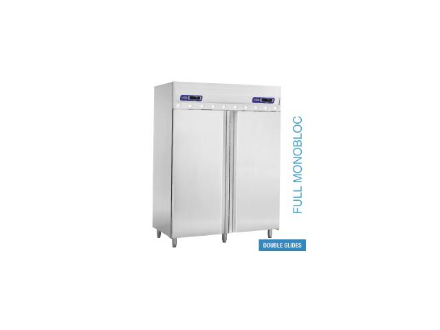 Photo Armoire frigorifique et congélation ventilée 2x 700 litres, 2 portes GN 2/1 image 1/6