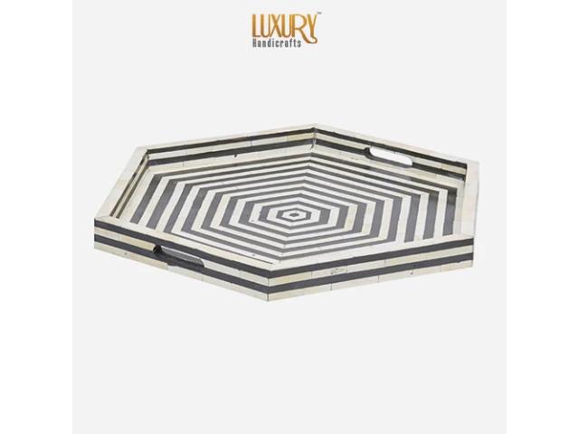 Artistry in Every Curve: Buy Bone Inlay Trays