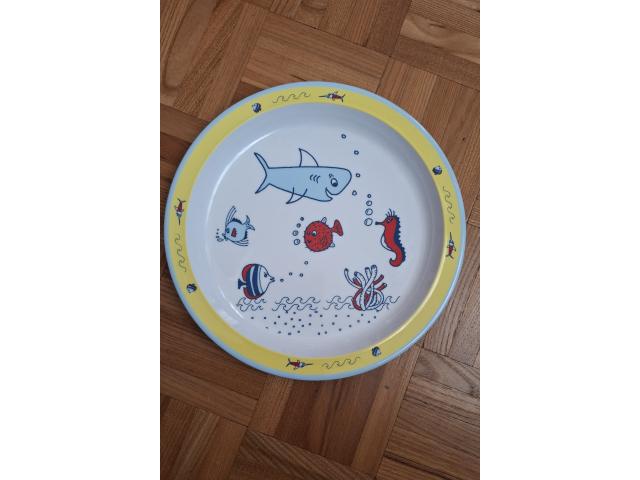 Assiette en plastique pour enfant Milette