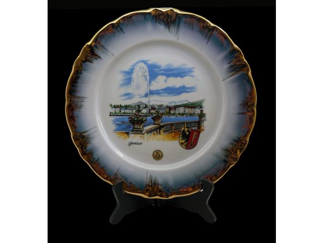 Assiette plate décorative en porcelaine Winterling Schwarzenbach Bavaria