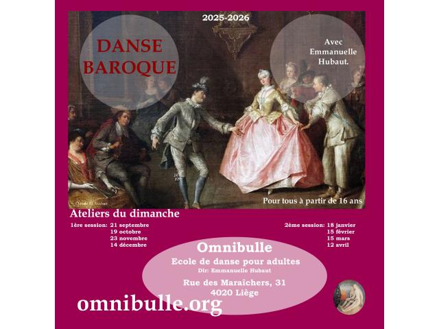 Ateliers d'initiation à la danse baroque