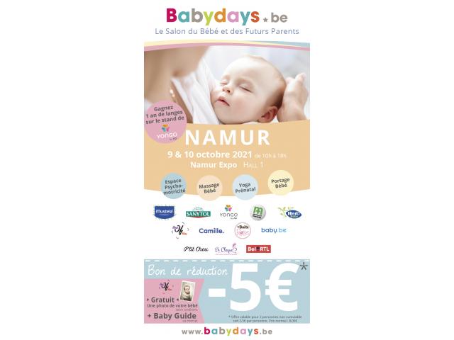 Babydays Namur 9-10 octobre 2021
