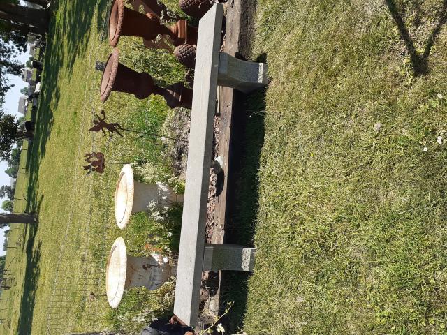 BANC DE JARDIN EN PIERRE BLEUE