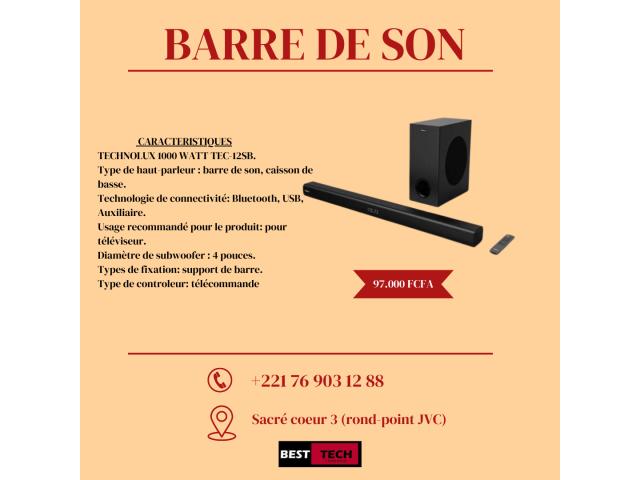 BARRE DE SON DE QUALITE EN VENTE A TRES BON PRIX