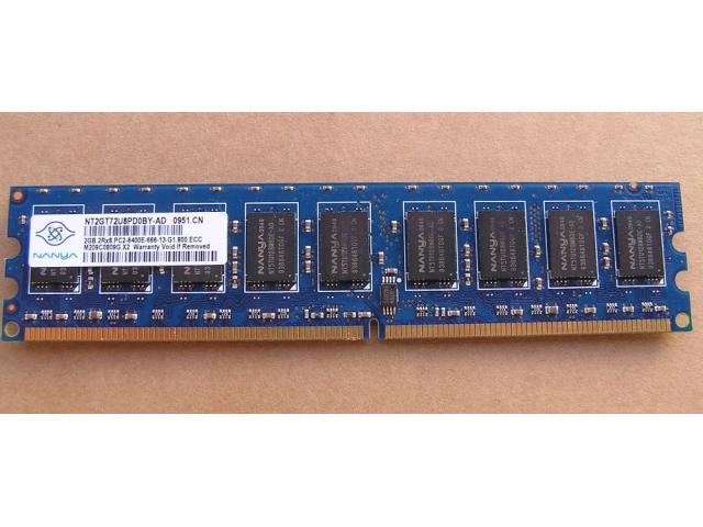 Barrettes mémoire ECC 2x2Gb, DDR-2